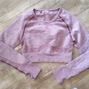 Nwot gymshark berry flex sports long sleeve crop